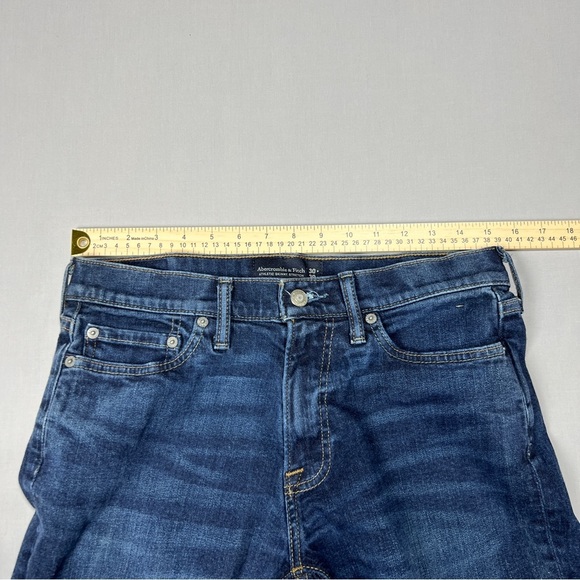 Abercombie & Fitch Athletic Skinny Stretch Women’s Blue Denim Jeans Size 30/30 - Picture 8 of 8